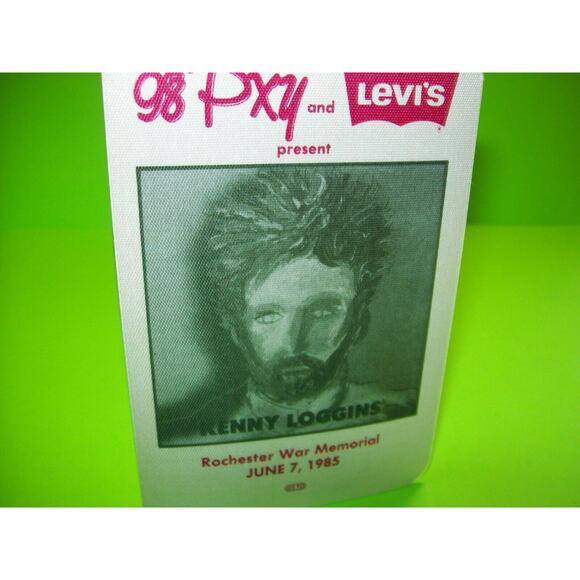 Kenny Loggins Vox Humana Backstage Pass Original 1985 Concert Tour Levi's Jeans - Picture 3 of 4